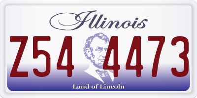 IL license plate Z544473