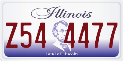 IL license plate Z544477