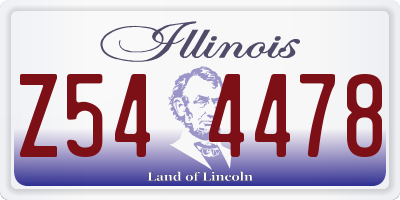 IL license plate Z544478