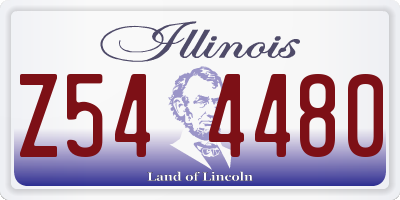 IL license plate Z544480