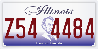 IL license plate Z544484