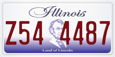 IL license plate Z544487
