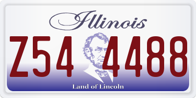 IL license plate Z544488