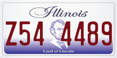 IL license plate Z544489