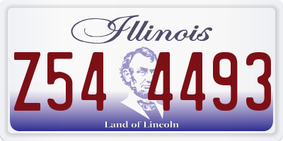 IL license plate Z544493