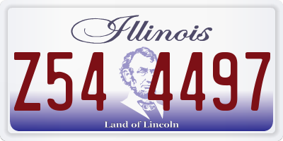 IL license plate Z544497