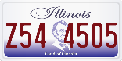 IL license plate Z544505