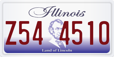 IL license plate Z544510