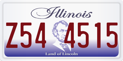 IL license plate Z544515