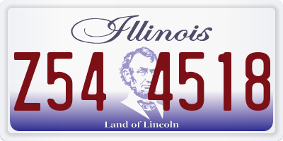 IL license plate Z544518