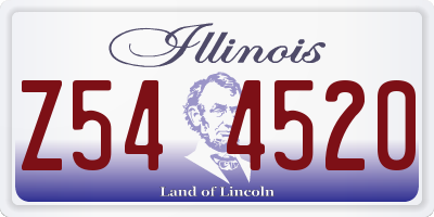 IL license plate Z544520