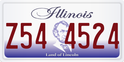 IL license plate Z544524