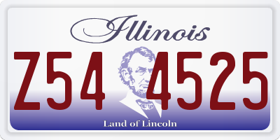 IL license plate Z544525
