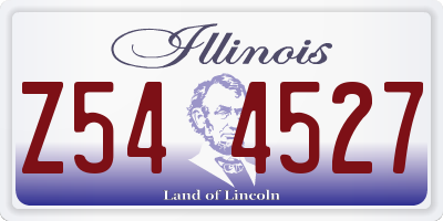 IL license plate Z544527