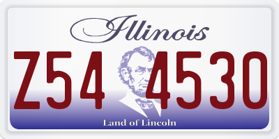 IL license plate Z544530