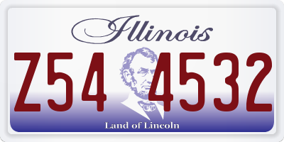 IL license plate Z544532