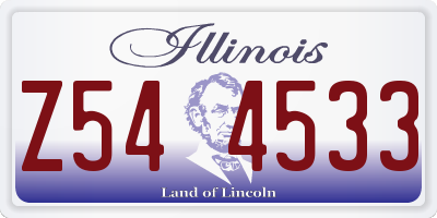 IL license plate Z544533
