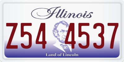 IL license plate Z544537