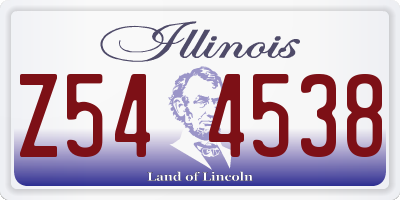 IL license plate Z544538