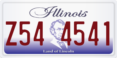 IL license plate Z544541