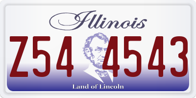 IL license plate Z544543