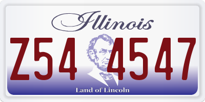 IL license plate Z544547