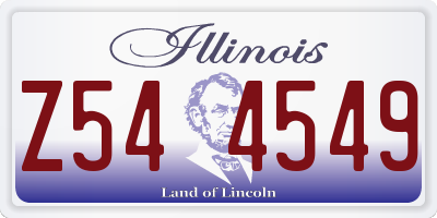 IL license plate Z544549