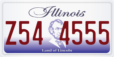 IL license plate Z544555