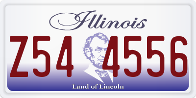 IL license plate Z544556