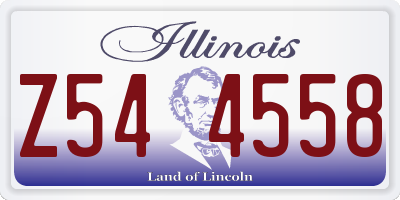 IL license plate Z544558
