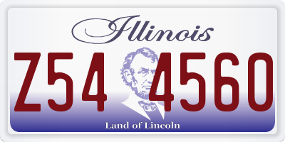 IL license plate Z544560