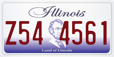 IL license plate Z544561