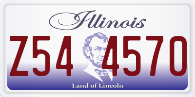 IL license plate Z544570
