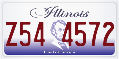 IL license plate Z544572