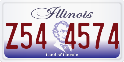 IL license plate Z544574