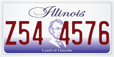 IL license plate Z544576