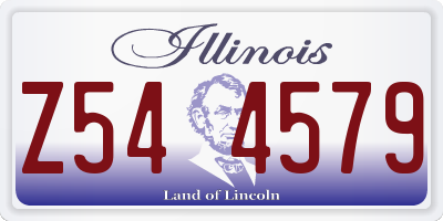 IL license plate Z544579