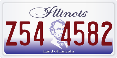 IL license plate Z544582