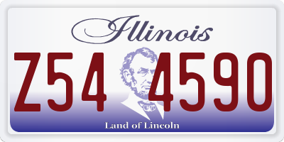 IL license plate Z544590