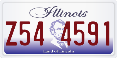 IL license plate Z544591