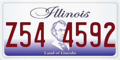 IL license plate Z544592