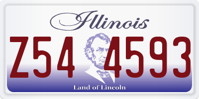 IL license plate Z544593
