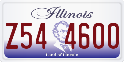 IL license plate Z544600