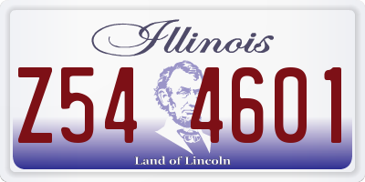IL license plate Z544601