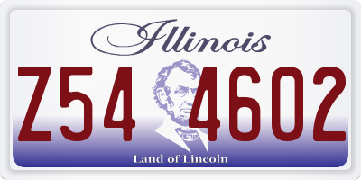IL license plate Z544602
