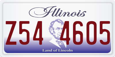 IL license plate Z544605