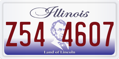IL license plate Z544607