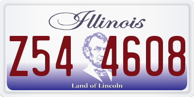 IL license plate Z544608