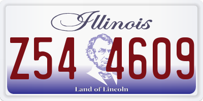 IL license plate Z544609