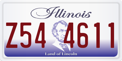 IL license plate Z544611